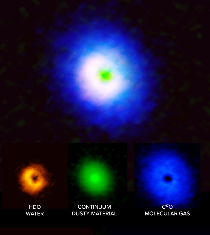 Imágenes de ALMA del disco de formación planetaria que hay alrededor de la estrella V883 Orionis