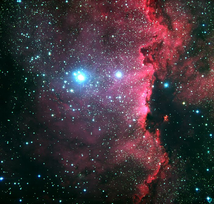 A região de formação estelar RCW 108 na constelação do Altar