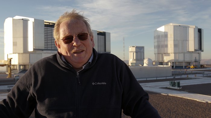 El Profesor Reinhard Genzel en el Observatorio Paranal