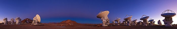 ALMA y Chajnantor al atardecer