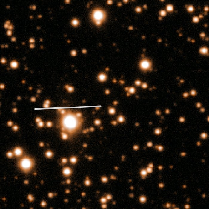 O percurso do cometa 67P/Churyumov-Gerasimenko em outubro de 2013