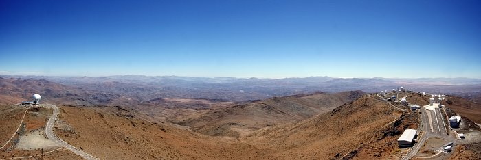 Het Mars-achtige landschap van La Silla