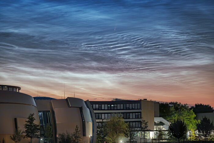 Comet NEOWISE  Spotted above ESO Headquarters