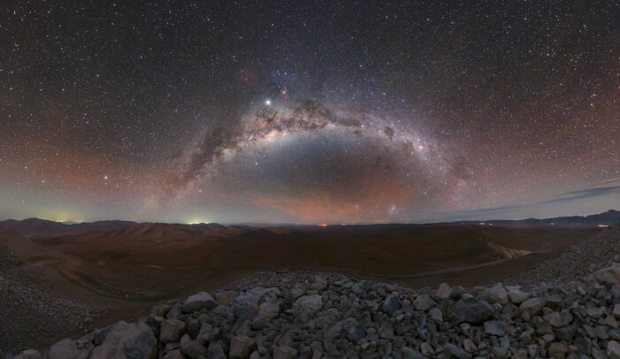 A Via Láctea no deserto