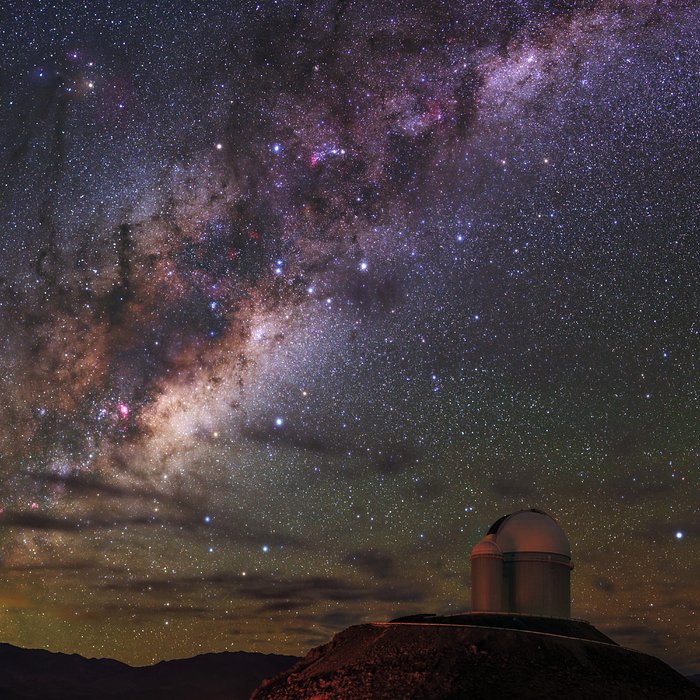 Strahlende Milchstraße über La Silla
