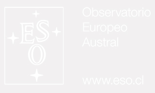 ESO logo and Spanish text in white, with transparent background