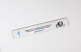 ESO Clear Plastic Ruler 
