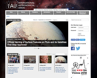 International Astronomical Union web site