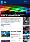 ESO — MATISSE-instrument van ESO's Very Large Telescope Interferometer ziet eerste licht — Organisation Release eso1808nl-be