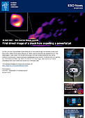 ESO — First direct image of a black hole expelling a powerful jet — Science Release eso2305