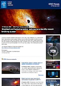 ESO — Der hellste und der am schnellsten wachsende: Astronom*innen identifizieren rekordbrechenden Quasar — Press Release eso2402de-be