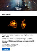 ESO — 'Kosmisk Holmgang': astronomerne har observeret et par galakser i rumkrig — Press Release eso2509da