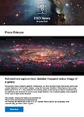 ESO — Un gruppo di astronomi ottiene l'immagine più dettagliata di una galassia di mille colori — Press Release eso2510it