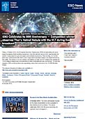 ESO Organisation Release eso1238es-cl - ESO celebra su 50 aniversario  — Se retransmite en directo cómo la ganadora del concurso observa la Nebulosa del Casco de Thor con el telescopio VLT