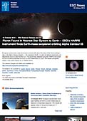 ESO Science Release eso1241de - Planet in sonnennächstem Sternsystem entdeckt — HARPS-Spektrograf der ESO weist Exoplanet mit ungefähr Erdmasse um Alpha Centauri B nach