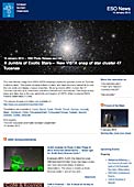 ESO Photo Release eso1302fr - Un fouillis d’étoiles exotiques — VISTA réalise un nouveau cliché de l’amas d’étoiles 47 Tucanae