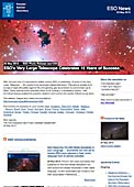 ESO Photo Release eso1322de - Das Very Large Telescope der ESO feiert 15 Jahre erfolgreicher Arbeit