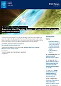 ESO Science Release eso1333pl - Śnieg w młodym systemie planetarnym — Mroźny punkt zwrotny w powstawaniu planet i komet