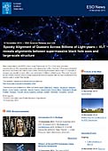 ESO — Spøjs opdagelse: Hen over milliarder af lysår retter kvasarerne ind efter hinanden  — Science Release eso1438da