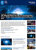 ESO — I telescopi dell'ESO osservano la prima luce emessa da una sorgente di onde gravitazionali — Science Release eso1733it