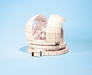 Paper model of ESO’s Extremely Large Telescope (ELT)