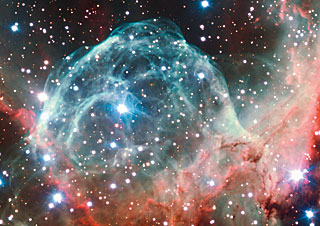 Postcard: Thor’s Helmet Nebula (NGC 2359) VLT (new)