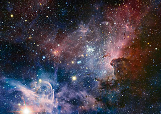 Postcard: Carina Nebula (NGC 3372) VLT (new)