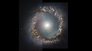 Comparación de NACO y ERIS del anillo interior de NGC 1097