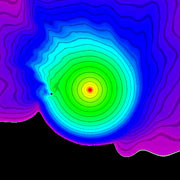 Brown dwarf swallowed by red giant