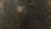 Infrared-visual crossfade, centre of the Milky Way