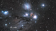 Infrared/visible crossfade of the Monoceros R2 star-forming region
