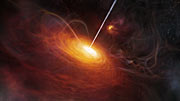 A 3D animation of the most distant quasar