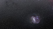Acercamiento al cúmulo de estrellas NGC 2100 en la Gran Nube de Magallanes