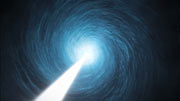 Vue d’artiste du quasar 3C 279