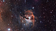 Zoom sur la nébuleuse de la Mouette (IC 2177)