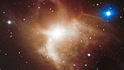Panorámica sobre la imagen de la nebulosa Toby Jug obtenida por el VLT 
