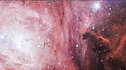 Panorámica sobre una nueva imagen de la Nebulosa de la Laguna obtenida por el VST