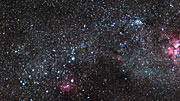Acercándonos al colorido cúmulo estelar NGC 3590 