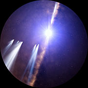 Artist’s impression of exocomets around Beta Pictoris (Full Dome)