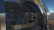 Vista de pormenor do E-ELT na sua cúpula