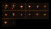 Aloni brillanti intorno a quasar remoti