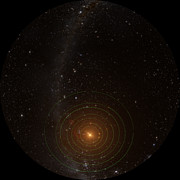 TRAPPIST-1 planetary system seen from above (fullldome)