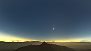 Objekte am Himmel während der totalen Sonnenfinsternis auf La Silla (Spanisch)