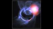 Simulering af stof, som kredser tæt ved et sort hul