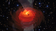 Simulation eines supermassereichen schwarzen Lochs