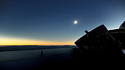 Time-lapse of total solar eclipse from REM