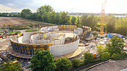 Time-lapse of the construction of the ESO Supernova Planetarium & Visitor Centre
