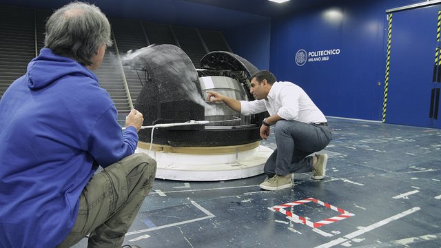 ELT testing in a wind tunnel