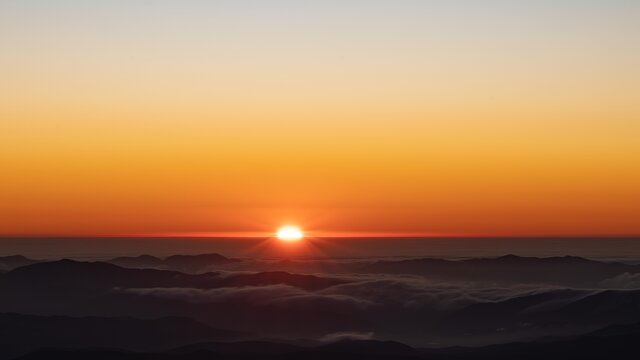 Sunset seen from La Silla
