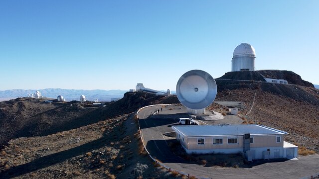 Drone flight over La Silla Observatory